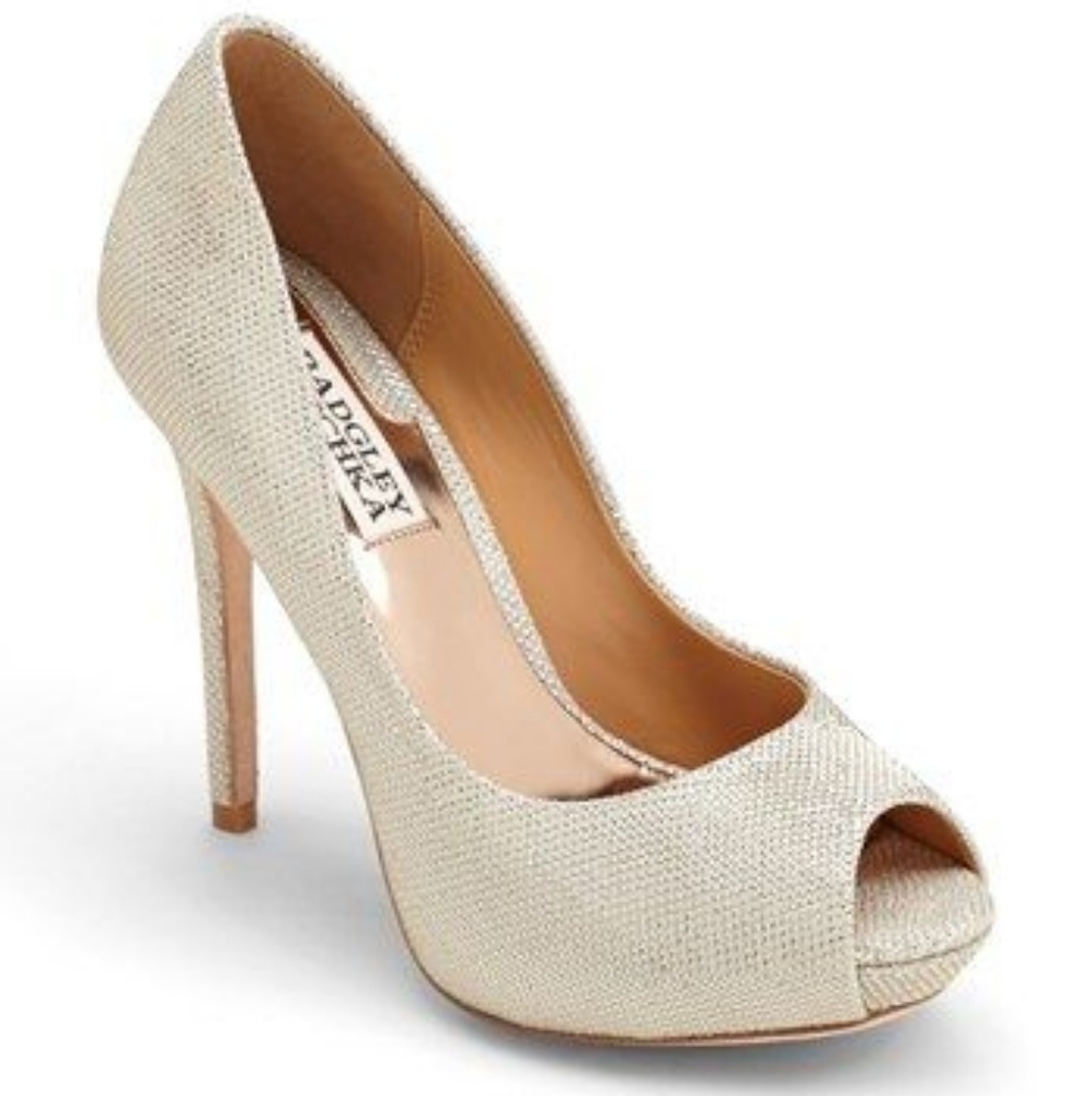 Badgley Mischka Drama Open Toe Platform Pump